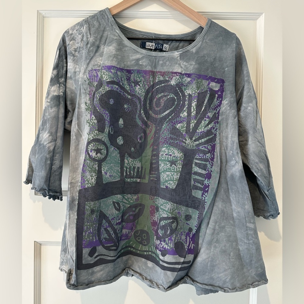 Blue Fish Cafe Tee - Forest Vintage BF